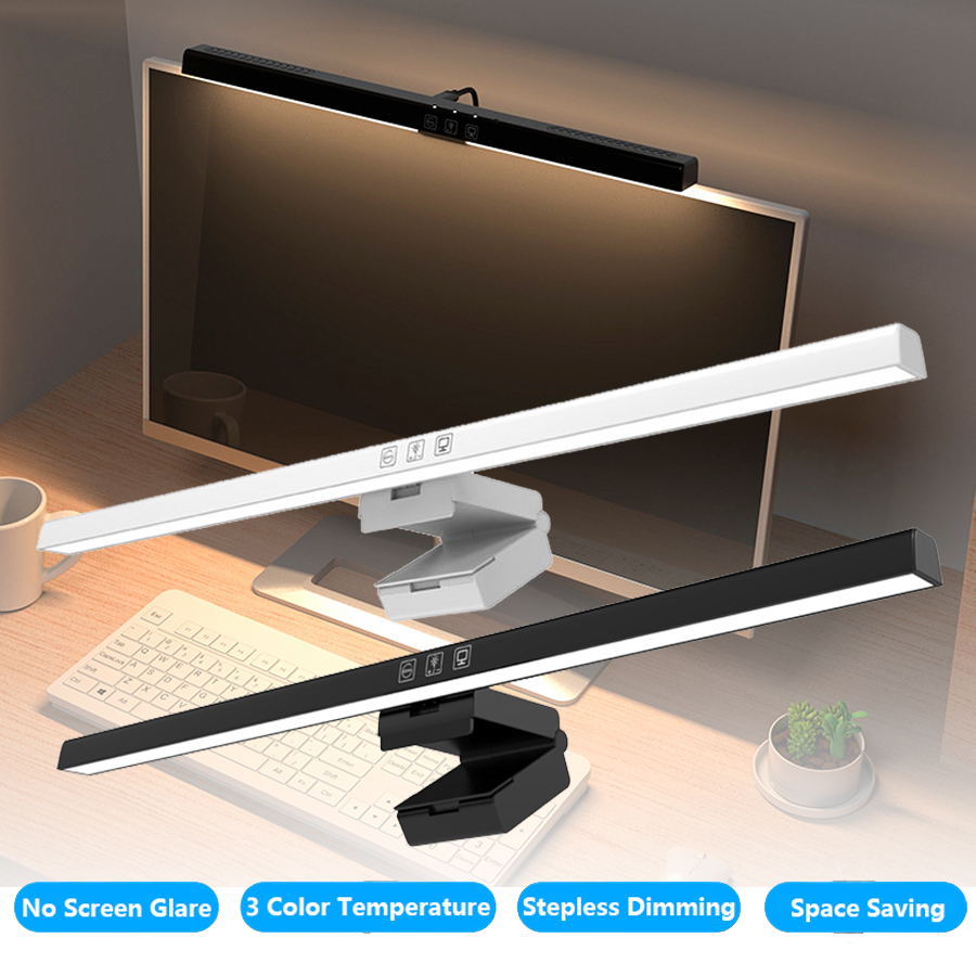Home Office Desk Ideas - โคมไฟ LED สำหรับหน้าจอคอมพิวเตอร์ ขนาด 50 ซม.