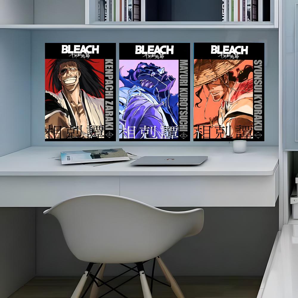 Home Office Bleaching - อะนิเมะ บี-บลีช สงครามเลือดพันปีโปสเตอร์ศิลปะสไตล์ศิลปะติดผนังสำหรับโฮมออฟฟิศห้องน้ำ ‌ ของตกแต่งบ้าน