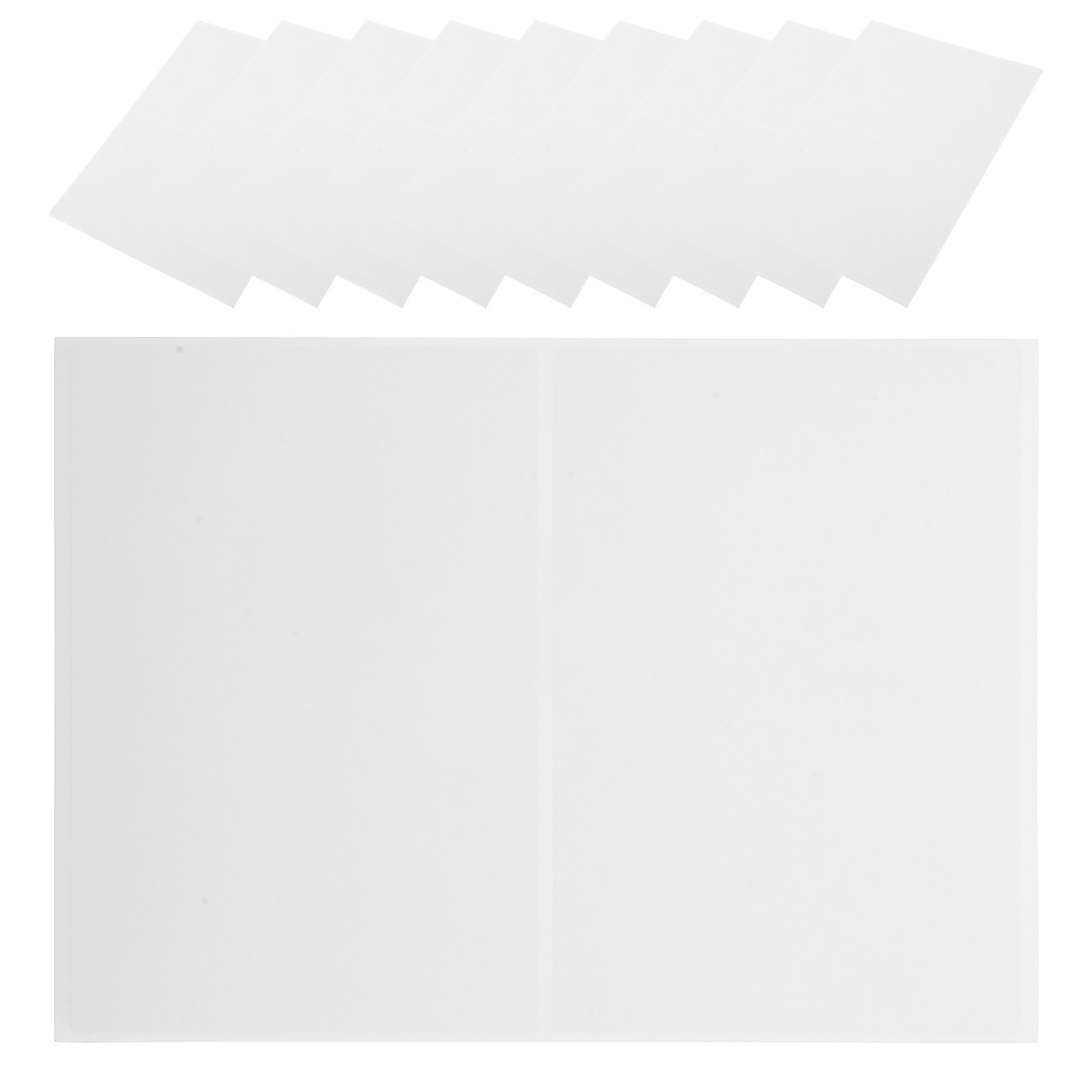 Home Office Box - สติกเกอร์ฉลากสีขาวแบบถอดได้ 50 ชิ้น ขนาด 6x4 นิ้ว