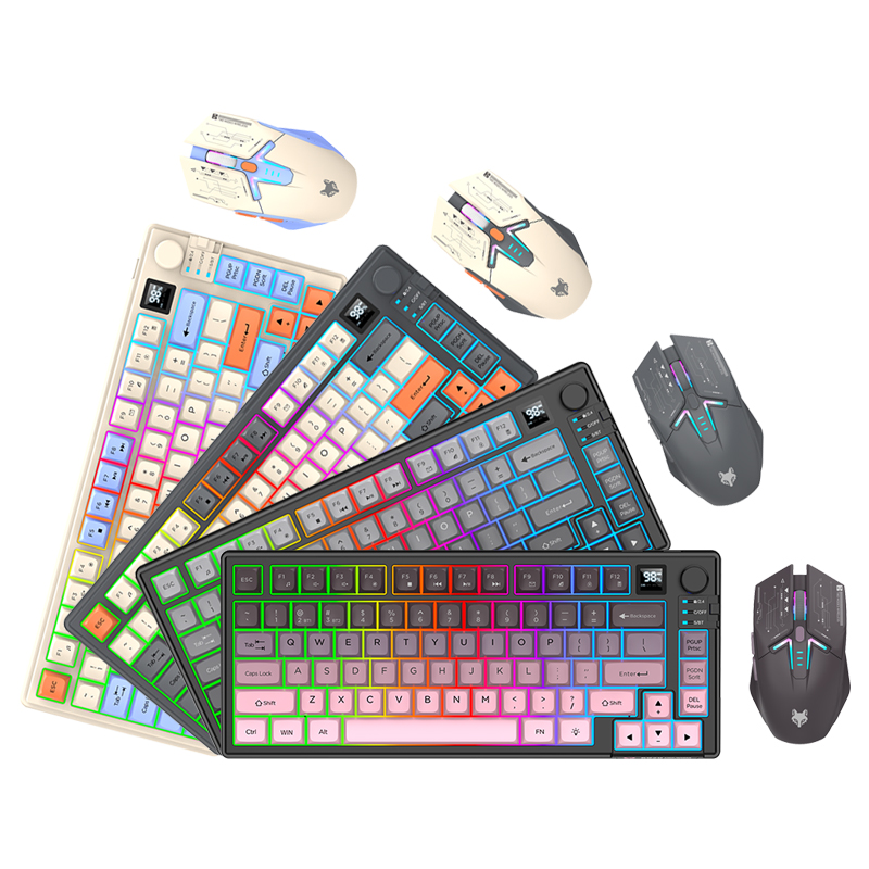 Home Office In Uk - K920 ชุดคีย์บอร์ดเกมแบบมีสาย USB พร้อมไฟส่องสว่างสำหรับเดสก์ท็อป/แล็ปท็อป โฮมออฟฟิศ คีย์บอร์ดสำหรับผู้หญิงและผู้ชาย