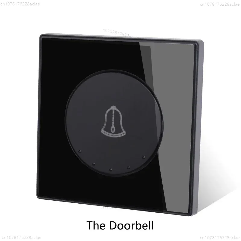Home Office In Uk - 86 ประเภทมาตรฐานยุโรปรีเซ็ตอัตโนมัติ Rebound doorbell สวิทช์แผงกระจก EU