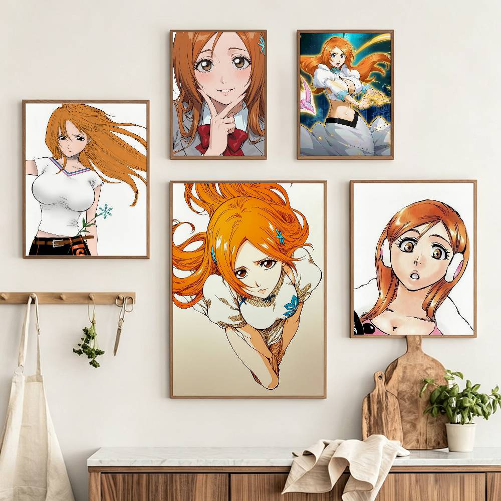 Home Office Bleaching - อิโนเอะ โอ-โอริฮิเมะ บี-บลีชโปสเตอร์ HD ศิลปะติดผนังกันน้ำแบบมีกาวในตัวเหมาะสำหรับโฮมออฟฟิศหอพักของขวัญปรับแต่งได้