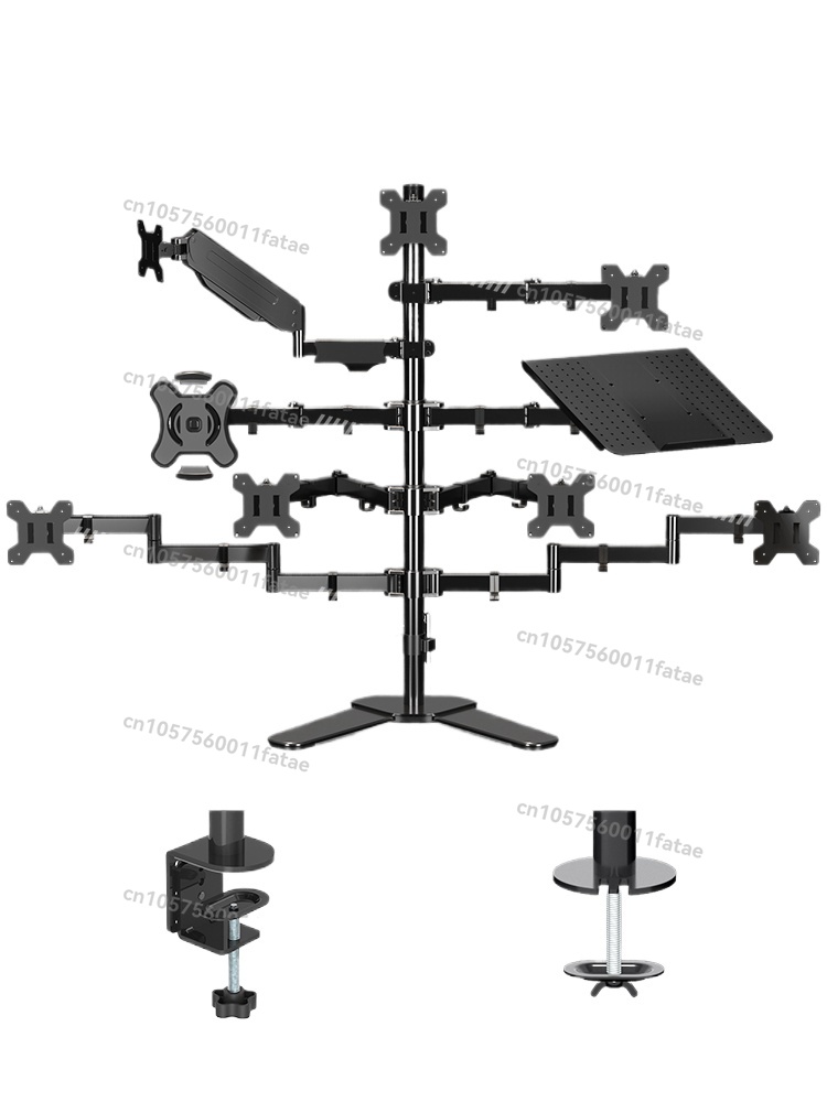 Monitor Arm Dual - ขาตั้งจอ, อุปกรณ์เสริมแยกต่างหาก, จอคู่, แบบสี่จอ, แขนหุ่นยนต์สำหรับหลายจอ, ประกอบได้อิสระ,