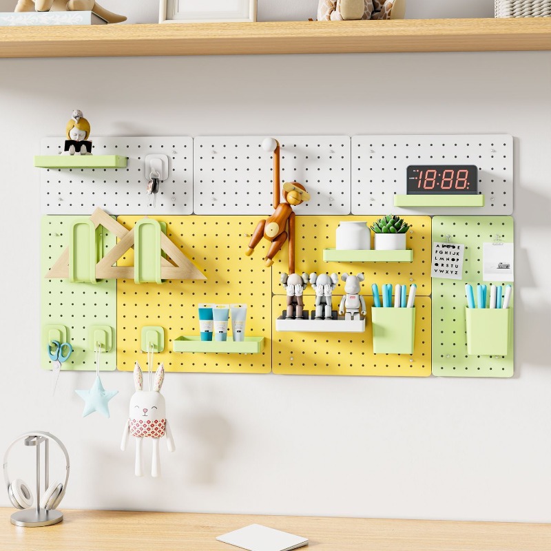 หลุม DIY แผ่นโลหะห้องนั่งเล่นห - Home Office Organization บทวิจารณ์และราคา