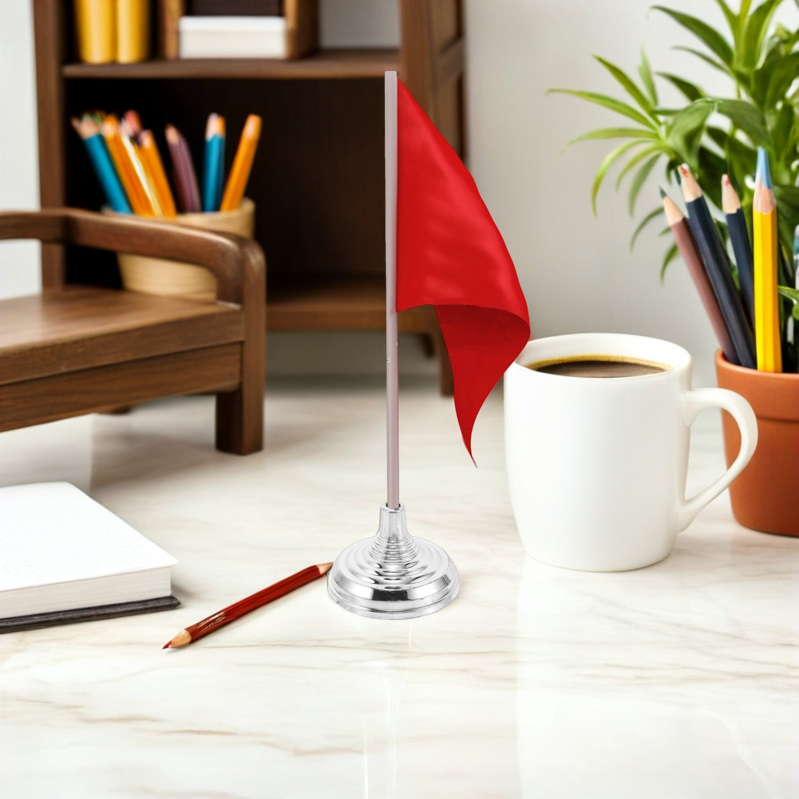 ฐานตั้งธงขนาดเล็กสีเงิน 12 ชิ้ - Home Office Desk Ideas บทวิจารณ์และราคา