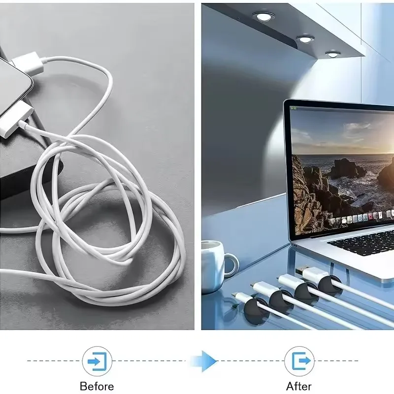 คลิปหนีบสายไฟ 5/50 ชิ้น ที่เก็ - Home Office Organization บทวิจารณ์และราคา