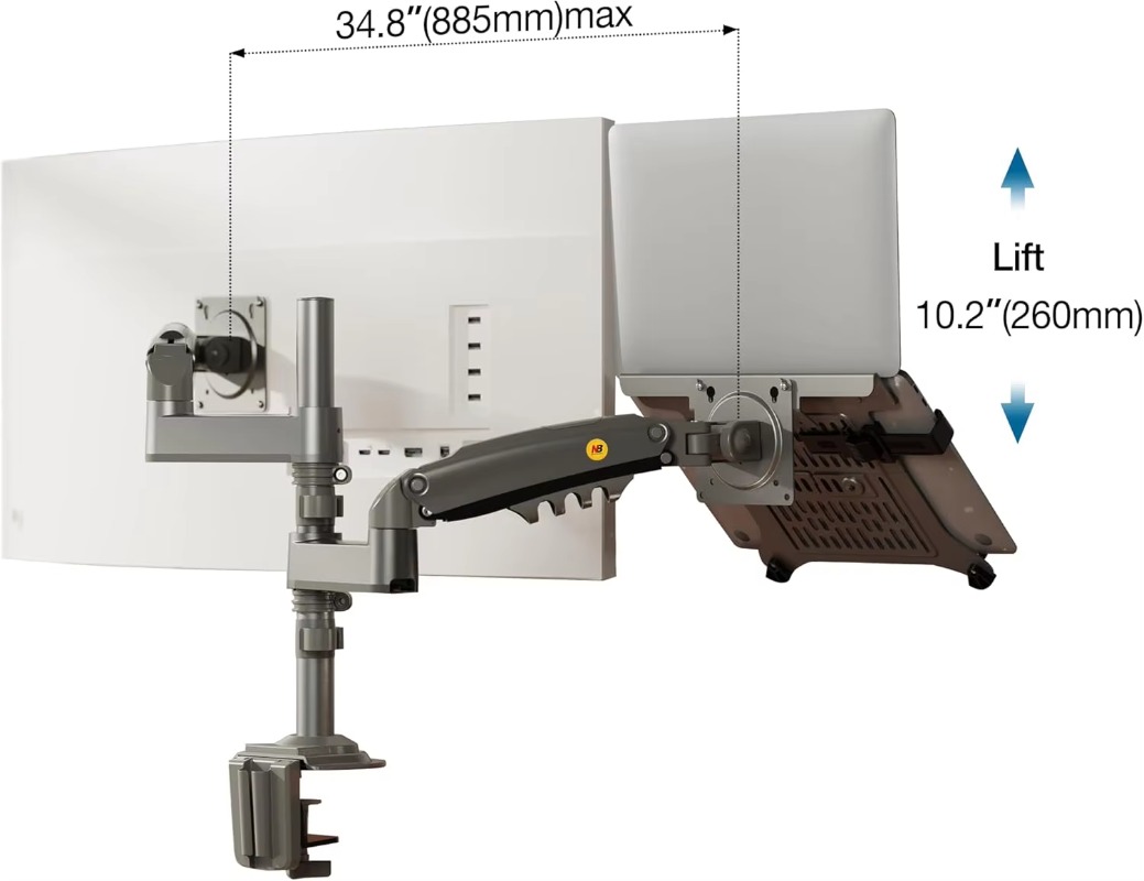 ขาตั้งแล็ปท็อปแบบคู่ 2 in 1 พร - Monitor Arm Dual บทวิจารณ์และราคา