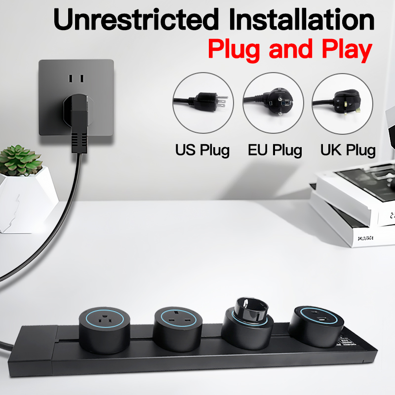 รางปลั๊กไฟติดผนังสีเทาดำ 40/50 - Home Office In Uk บทวิจารณ์และราคา