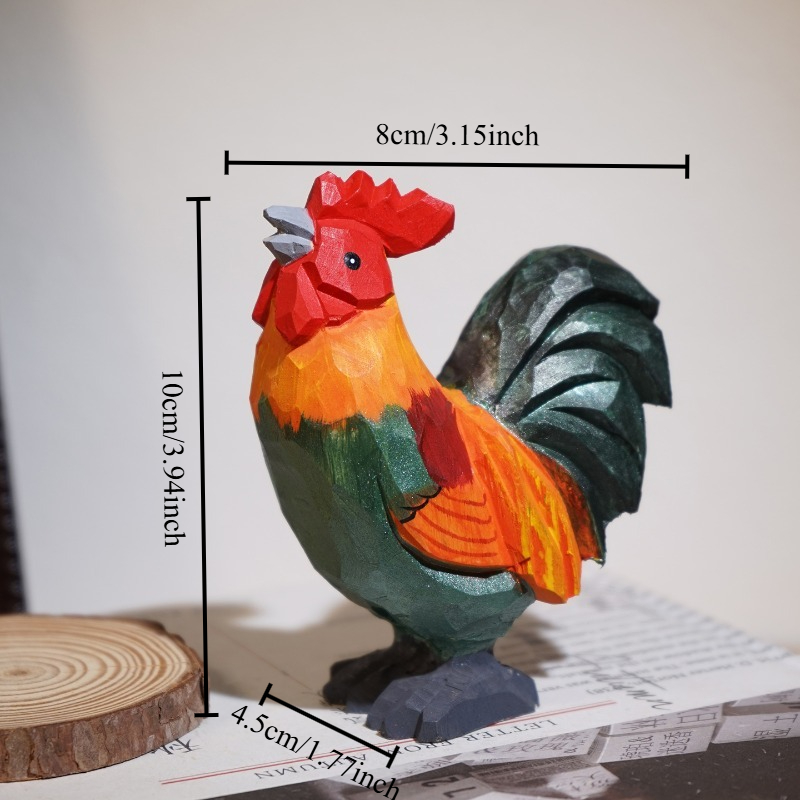 รูปปั้นไก่และไก่แม่ทำมือจากไม้ - Home Office Freelancer บทวิจารณ์และราคา