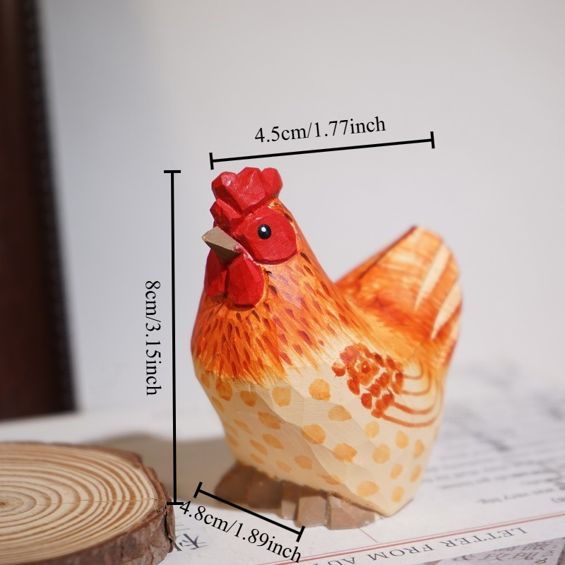 รูปปั้นไก่และไก่แม่ทำมือจากไม้ - Home Office Freelancer บทวิจารณ์และราคา
