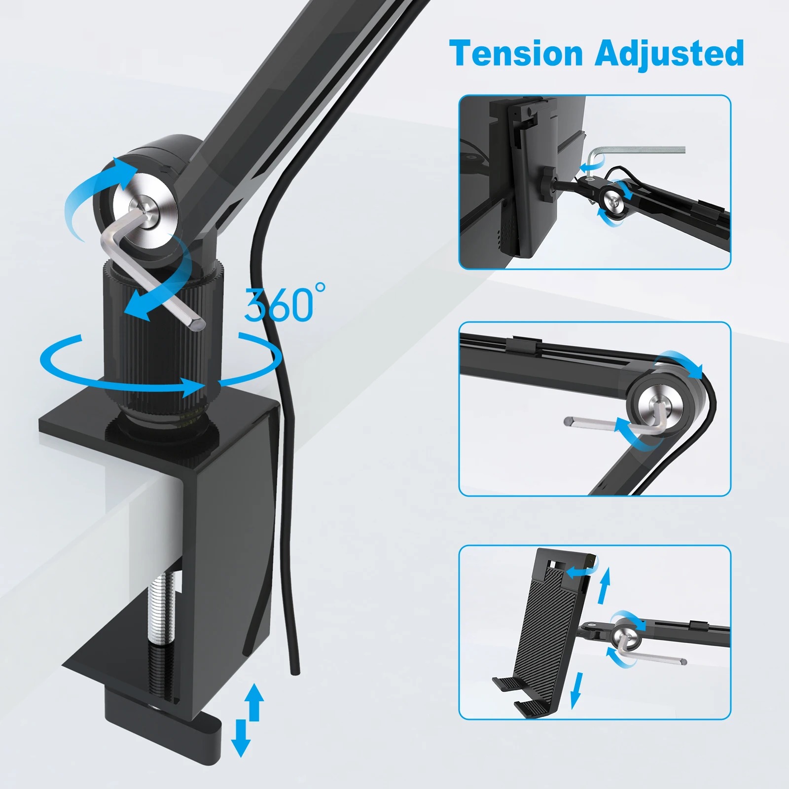 2025 แท็บเล็ตสําหรับ Ipad แบบพ - Monitor Arm Dual บทวิจารณ์และราคา