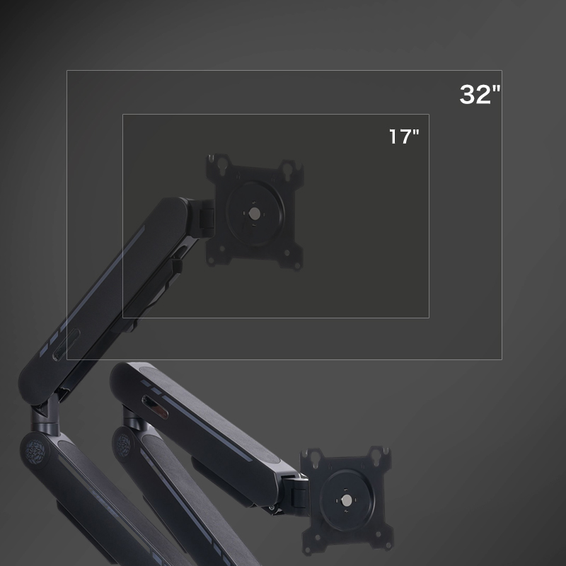 ขาตั้งจอภาพแบบติดโต๊ะพร้อมแก๊ส - Monitor Arm Dual บทวิจารณ์และราคา