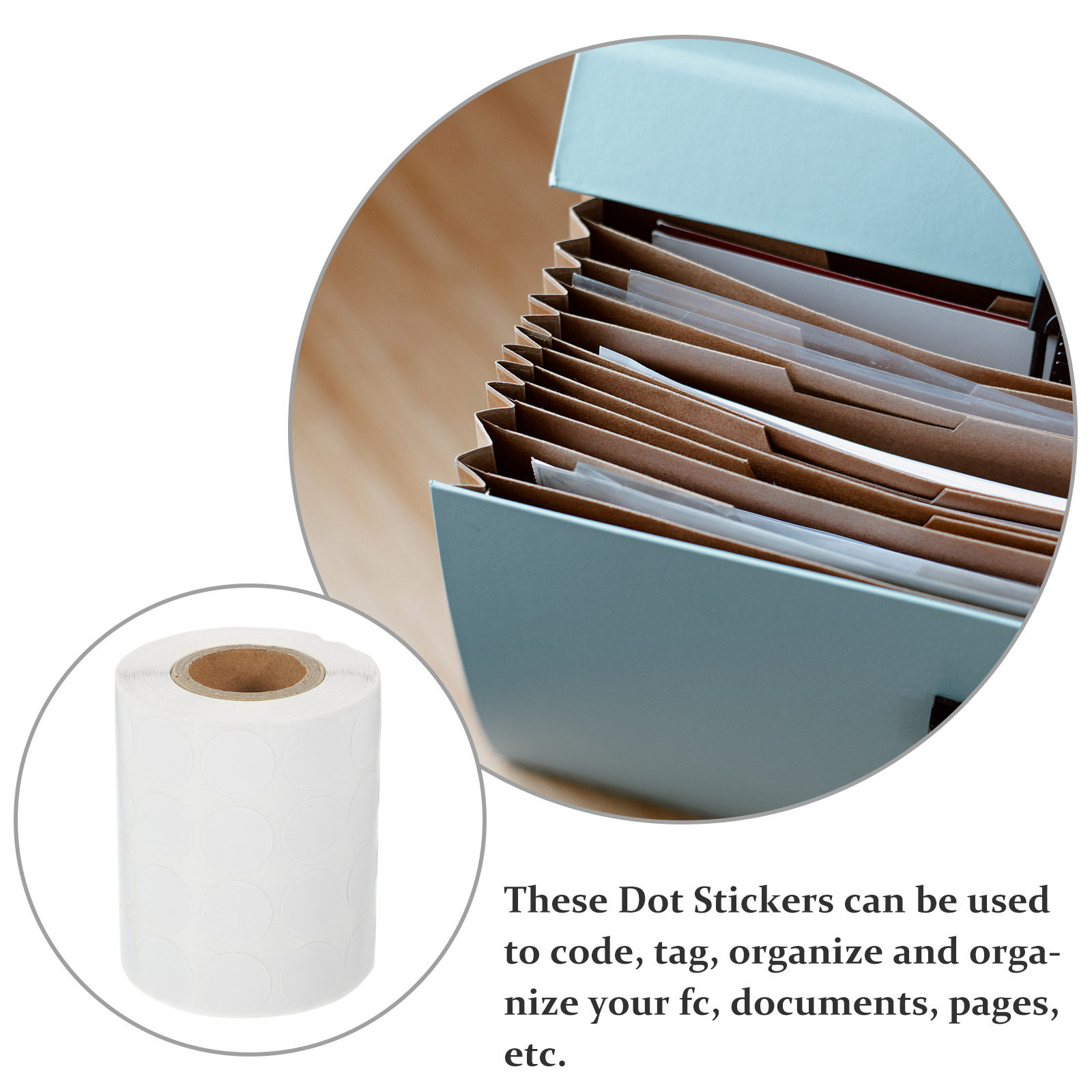 สติกเกอร์จุดกลมเปล่า 3000 ชิ้น - Home Office Organization บทวิจารณ์และราคา