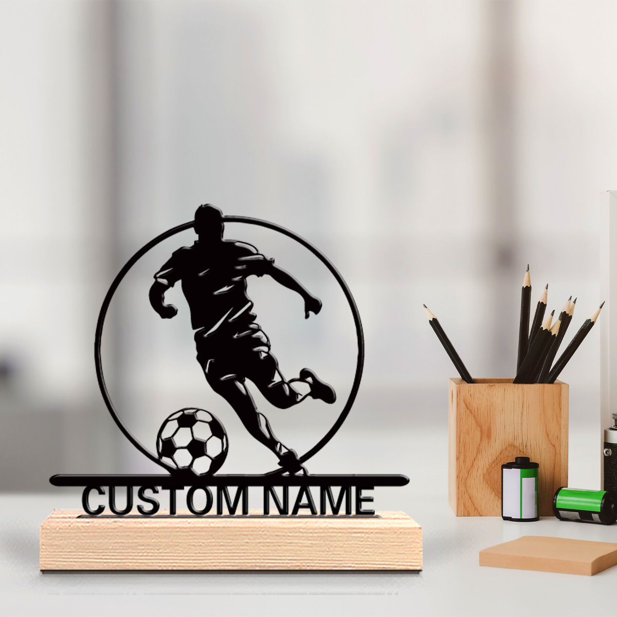 รูปปั้นนักฟุตบอลโลหะสั่งทำพร้อ - Home Office Desk Ideas บทวิจารณ์และราคา
