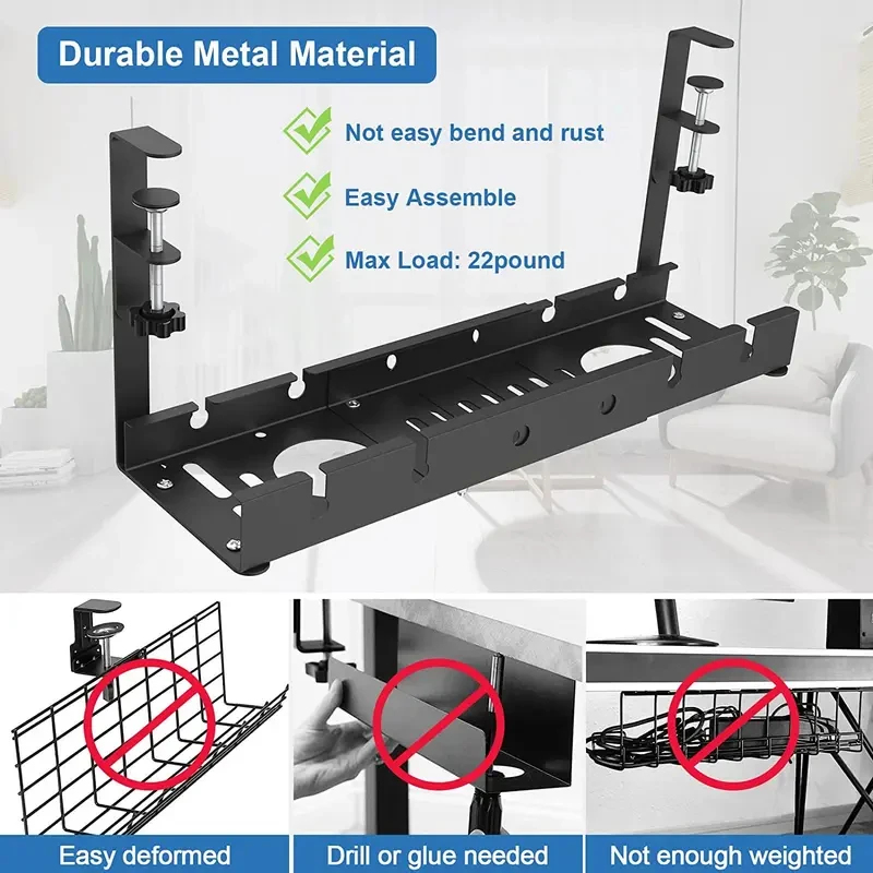 ชั้นวางของแบบยืดหดได้ใต้โต๊ะ ถ - Home Office Desk Ideas บทวิจารณ์และราคา