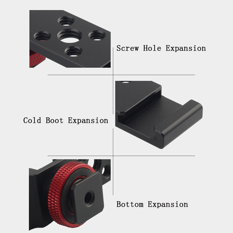 อลูมิเนียม Cold Shoe Mount Bra - Monitor Arm Dual บทวิจารณ์และราคา