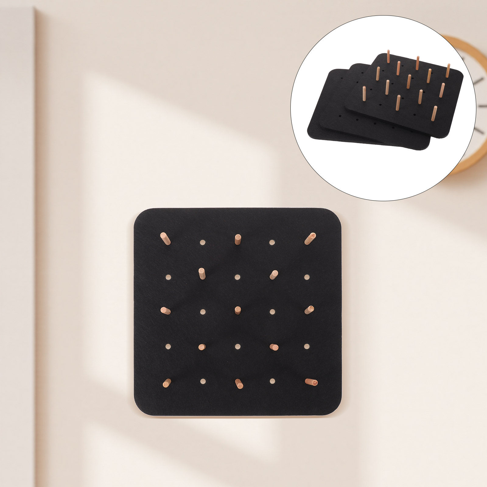 กระดานข้อความสีดำแบบสักหลาด 3  - Home Office Organization บทวิจารณ์และราคา