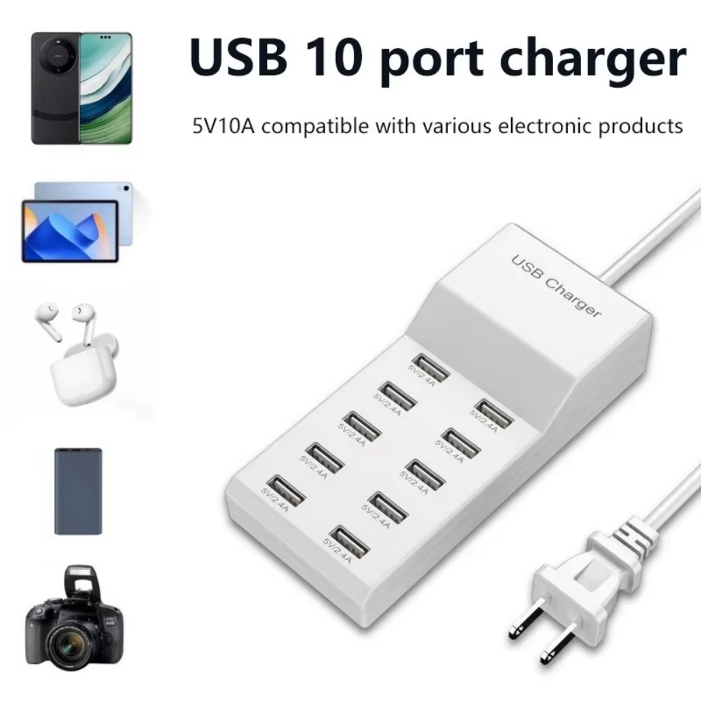 ฮับ USB 10 พอร์ต ชาร์จเร็ว อะแ - Home Office In Uk บทวิจารณ์และราคา
