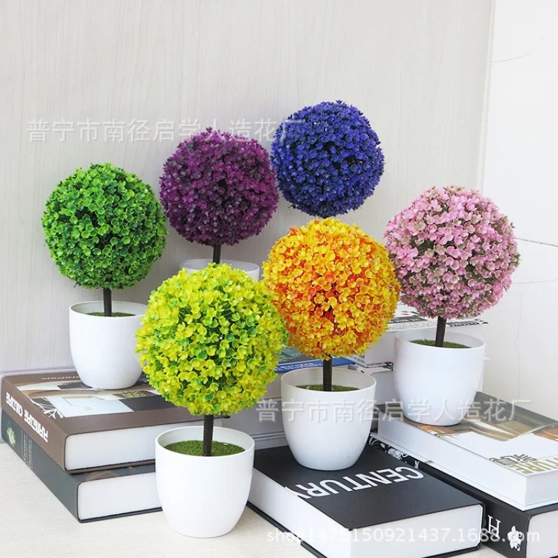 ต้นไม้ประดิษฐ์ขนาดเล็กในกระถาง - Home Office Desk Ideas บทวิจารณ์และราคา