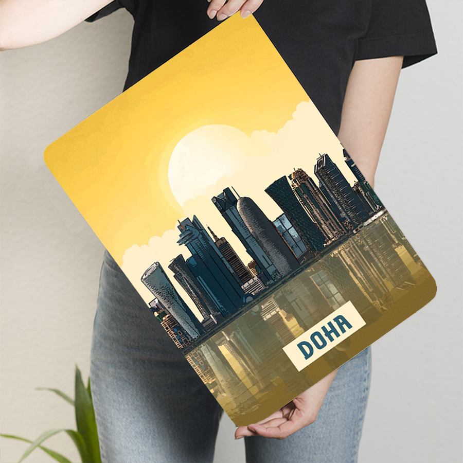 Doha Skyline Metal Wall Art กา - Home Office Qatar บทวิจารณ์และราคา