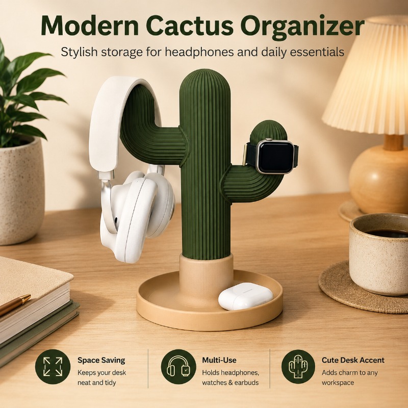 ที่วางหูฟังแบบมินิมอลรูปกระบอง - Home Office Organization บทวิจารณ์และราคา