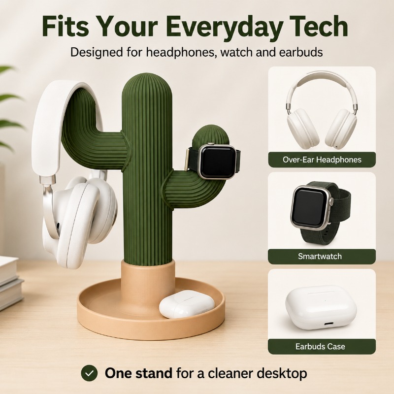 ที่วางหูฟังแบบมินิมอลรูปกระบอง - Home Office Organization บทวิจารณ์และราคา