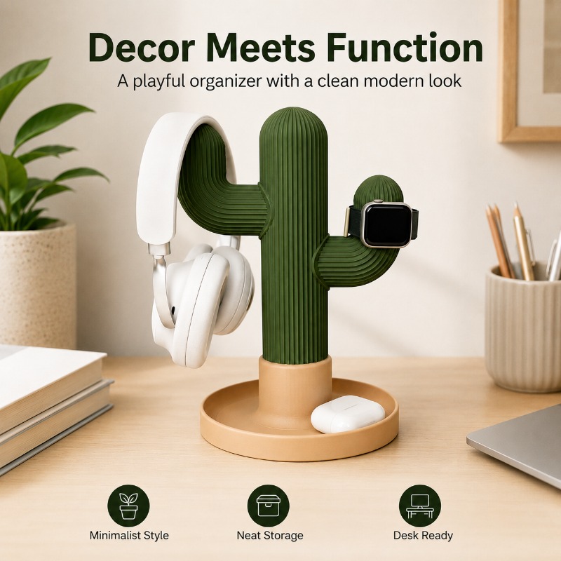 ที่วางหูฟังแบบมินิมอลรูปกระบอง - Home Office Organization บทวิจารณ์และราคา