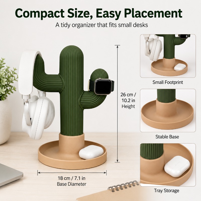 ที่วางหูฟังแบบมินิมอลรูปกระบอง - Home Office Organization บทวิจารณ์และราคา